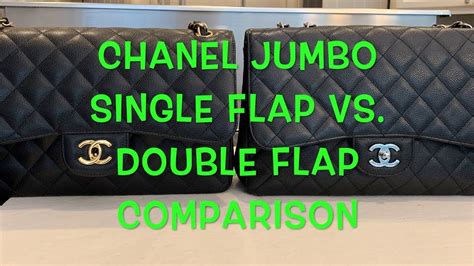 single flap jumbo chanel|chanel single flap vs double.